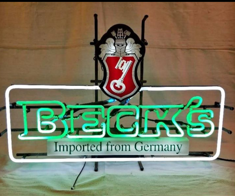 Custom Becks Imported From Germany Neon Sign Real Neon Light
