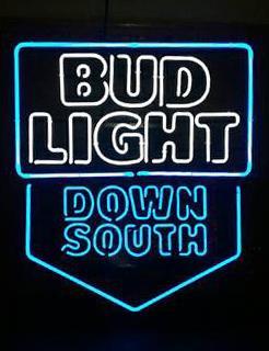 Custom Bud Light Down South Neon Sign Real Neon Light