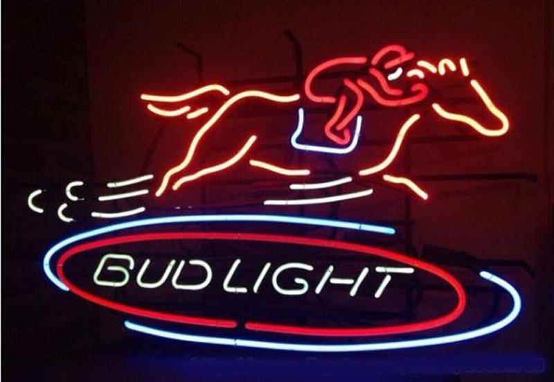 Custom Bud Light Horse Racing Neon Sign