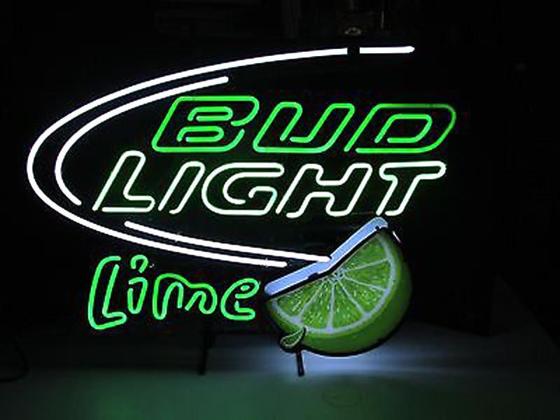 Custom Bud Light Green Lime Neon Sign