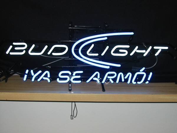 Custom Bud Light Ya Se armo Neon Sign Real Neon Light