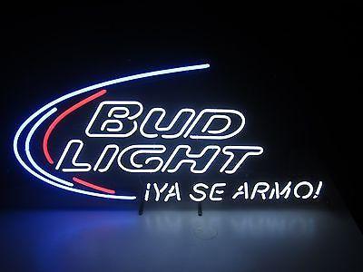 Custom Bud Light Ya Se armo Neon Sign Real Neon Light