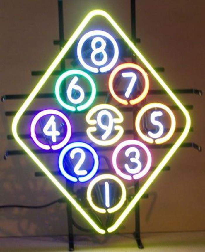 Custom Eight Ball Pool Billiads Neon Sign
