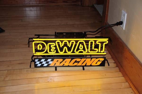 Custom De Walt Racing Neon Sign Real Neon Light