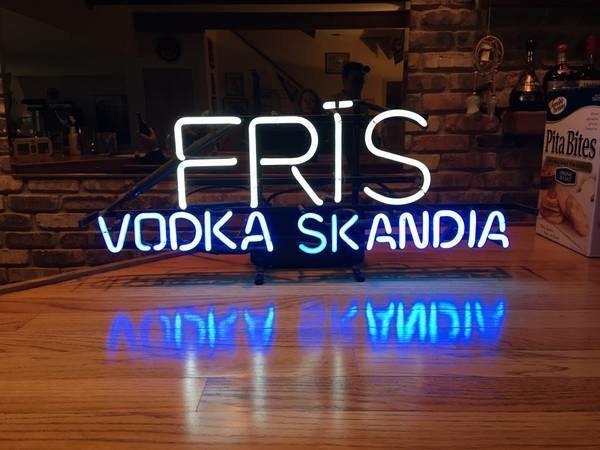 Custom Fris VodKa Skandia Neon Sign Real Neon Light