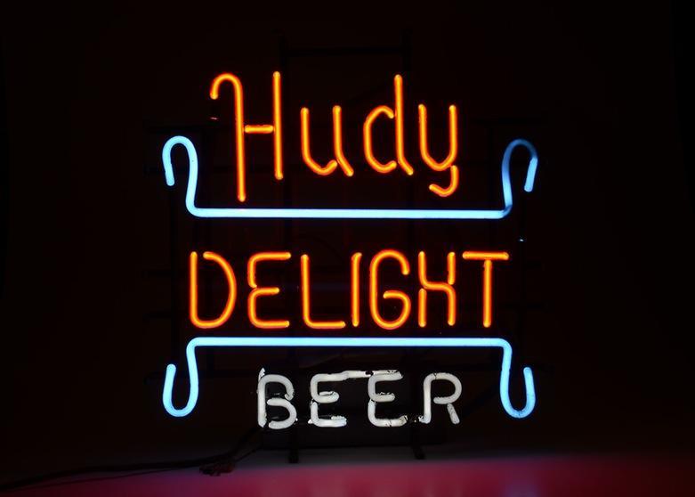 Custom Hudy Delight beer Neon Sign Real Neon Light
