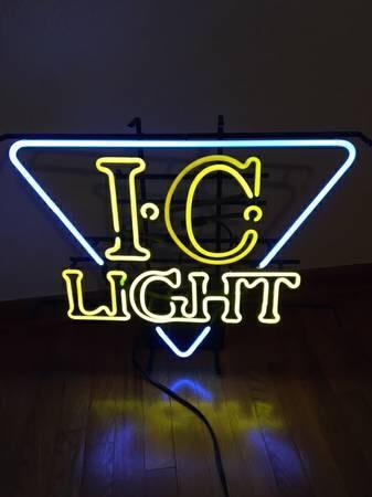 Custom I.C. Light Iron City Neon Sign Real Neon Light