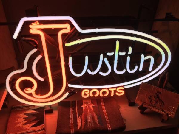Custom Justin Boots Neon Sign Real Neon Light