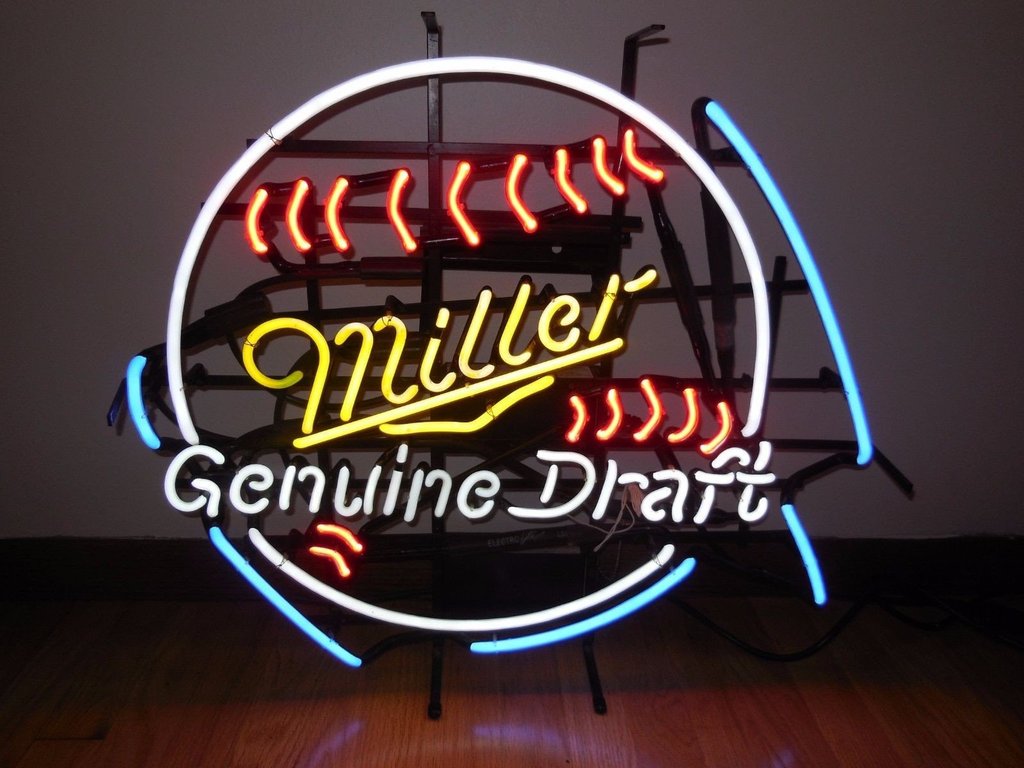 Custom Miller Lite Genunine Draft Neon Sign
