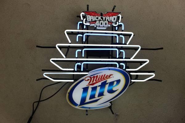 Custom Miller Lite brick yard 400 Neon Sign Real Neon Light