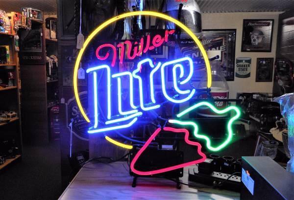 Custom Miller Lite Chili Neon Sign Real Neon Light