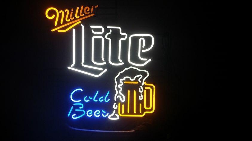 Custom Miller Lite Gold Beer Neon Sign Real Neon Light