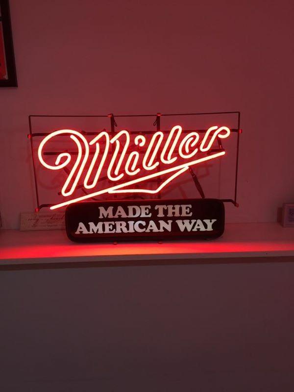 Custom Miller Made the American Way Neon Sign Real Neon Light
