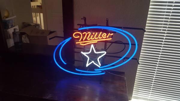Custom Miller Star Neon Sign Real Neon Light