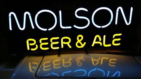 Custom Molson Beer Ale Neon Sign Real Neon Light
