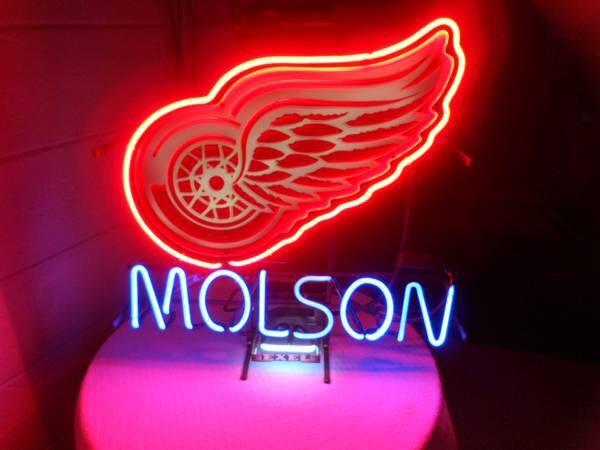 Custom Molson Red Twins Neon Sign MLB Teams Light Real Neon Light