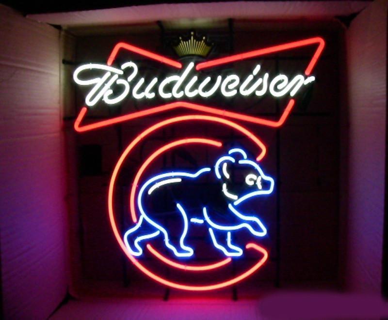 Custom Budweiser Bear Beer Neon Sign