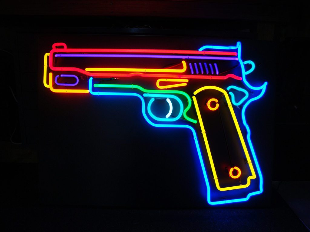 Custom Pisto Neon Sign Real Neon Light