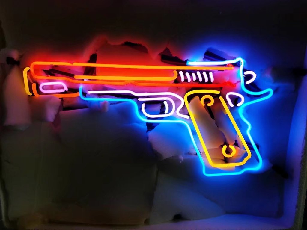 Custom Pisto Neon Sign Real Neon Light