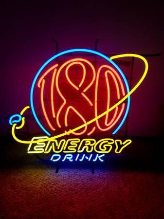Custom Red Bull 180 Energy Drink Neon Sign Real Neon Light