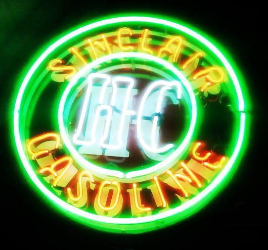 Custom Sinclair Gasoline Neon Sign Real Neon Light