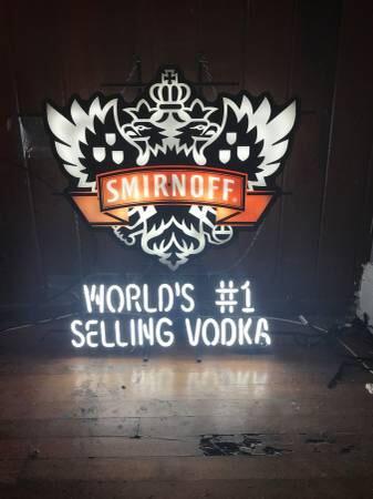 Custom Smirnoff World's #1 Selling Vodka Neon Sign Real Neon Light