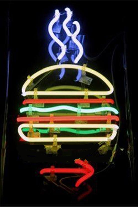 Custom Burger Neon Sign