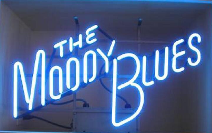 Custom The Moody Blue Neon Sign Real Neon Light