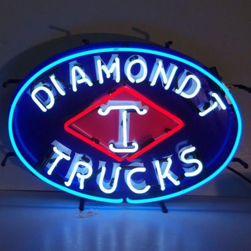 Custom Diamond T Truck Auto Car Neon Sign