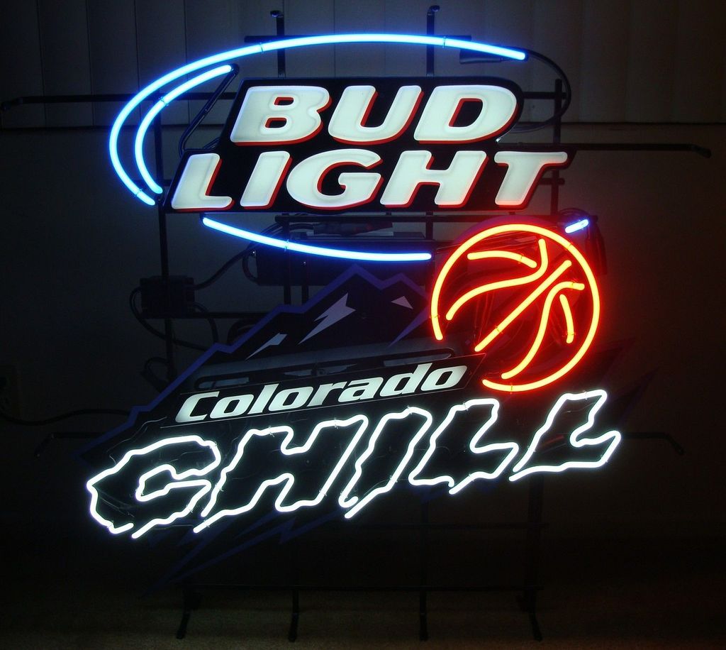 Custom Bud Light NFL NWBL Basketball Colorado Chill Large 3 Neon Sign Tube Neon Light