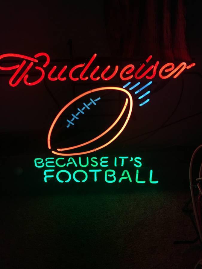 Custom Budweiser Because It Football Neon Sign Tube Neon Light