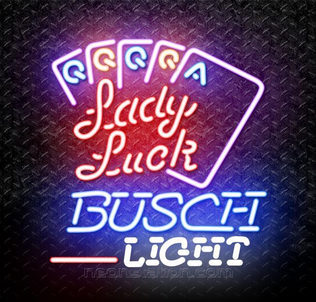 Custom Busch Light Lady Luck Neon Sign Tube Neon Light