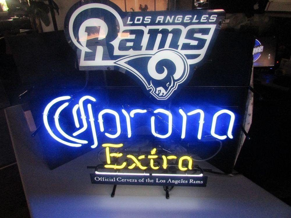 Custom Corona Extra Los Angeles Rams NFL Sports Neon Sign Tube Neon Light