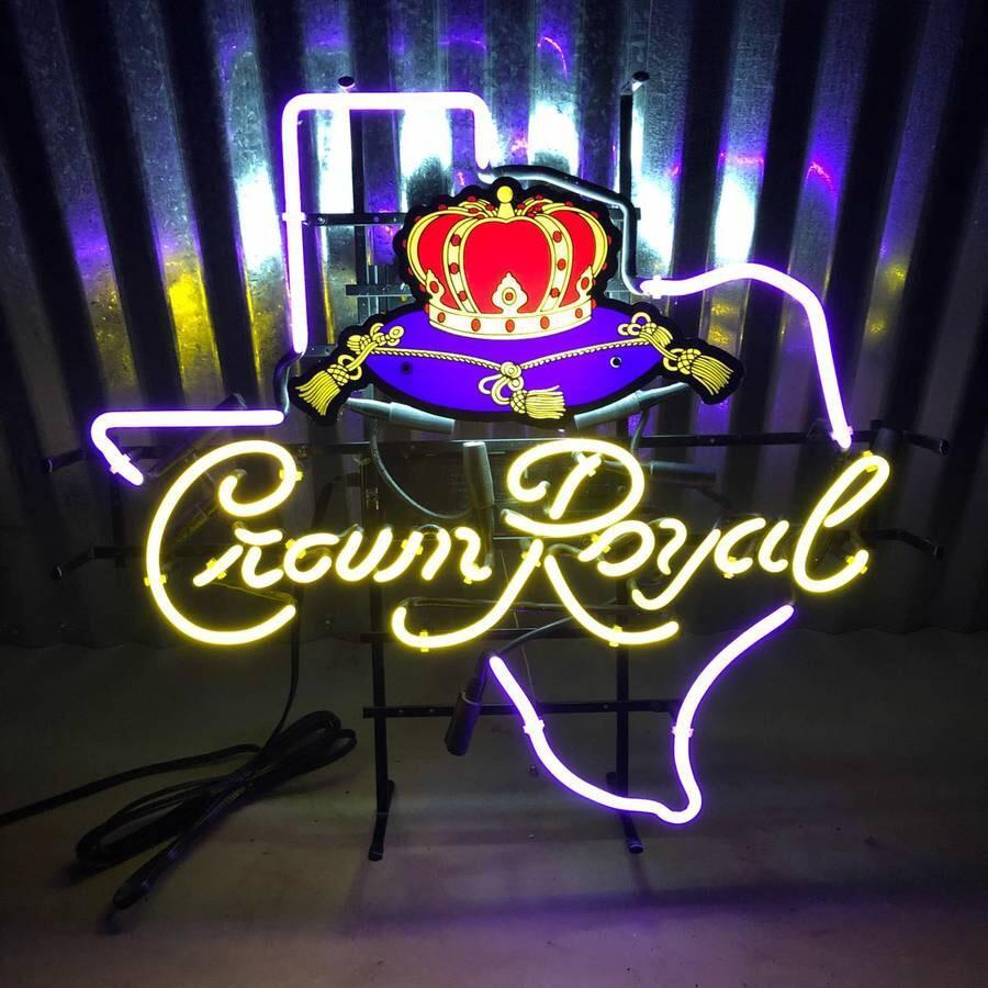 Custom Crown Royal Texas Neon Sign Tube Neon Light
