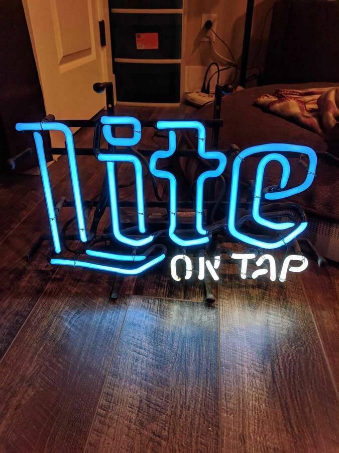 Custom Miller Lite One Tap Beer Neon Sign Tube Neon Light