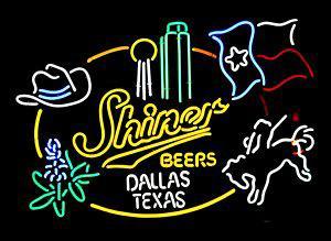 Custom Shiner Beer Dallas Texa Neon Sign Tube Neon Light