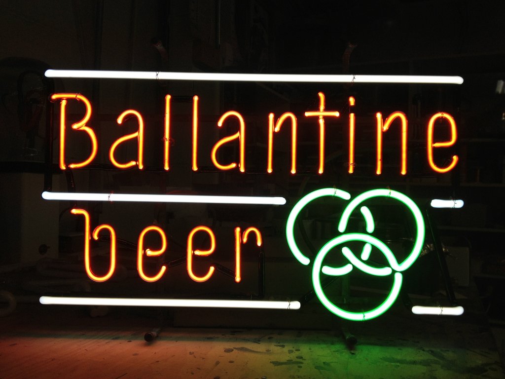 Custom Ballantine Beer Neon Sign Real Neon Light