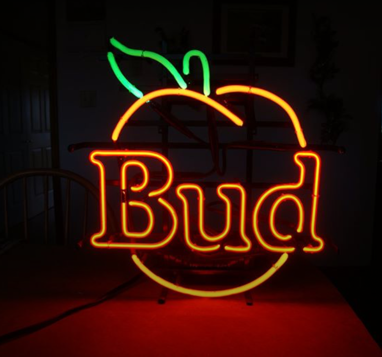 Custom Bud Apple Neon Sign Tube Neon Light