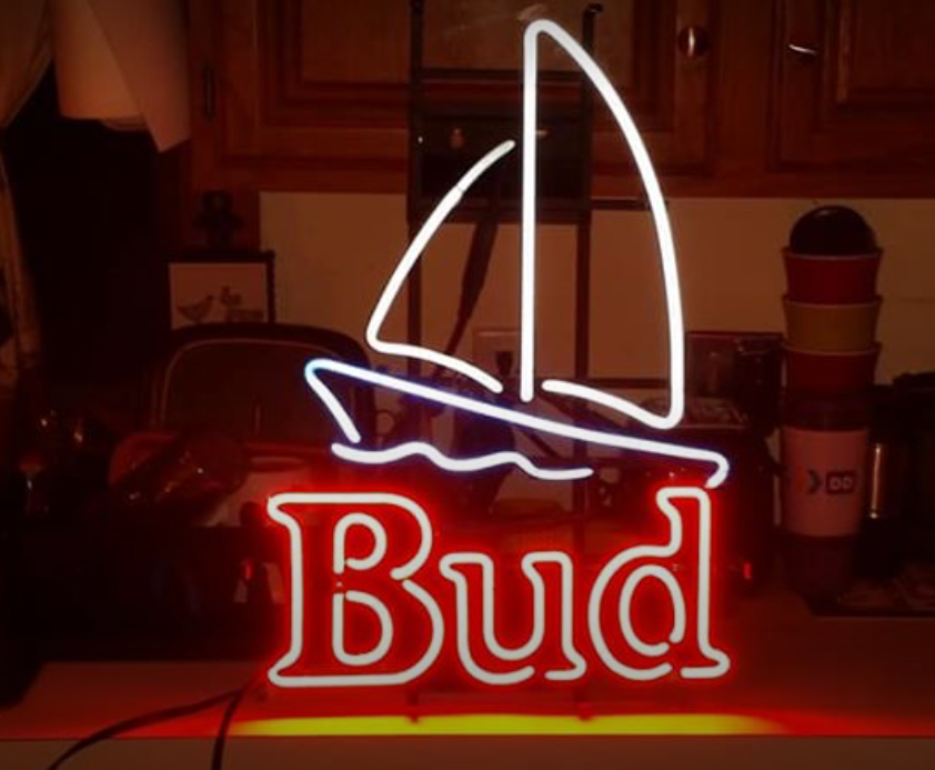 Custom Bud Light Sailing Boat Neon Sign Tube Neon Light