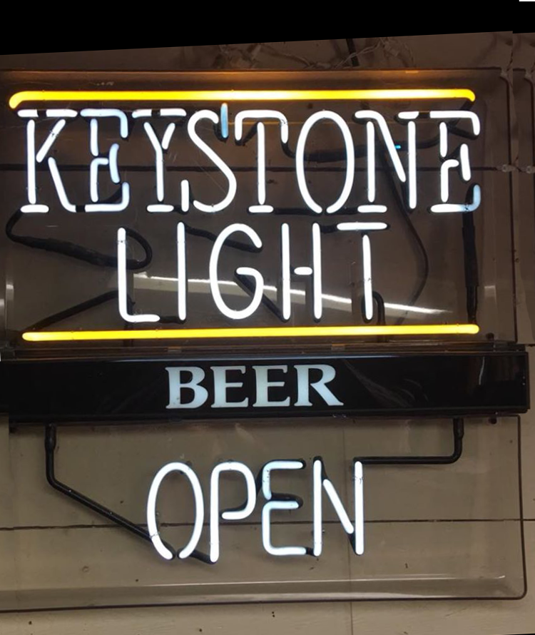 Custom Keystone Light Beer Open Neon Sign Tube Neon Light