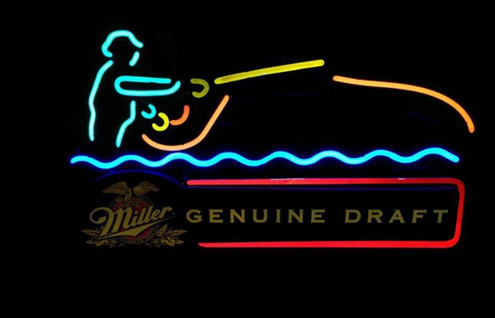 Custom Miller Genuine Draft Fishing Neon Sign Tube Neon Light