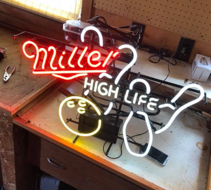 Custom Miller High Life Bowling Neon Sign Tube Neon Light