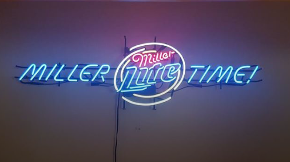 Custom Miller Lite Miller Time Neon Sign Tube Neon Light