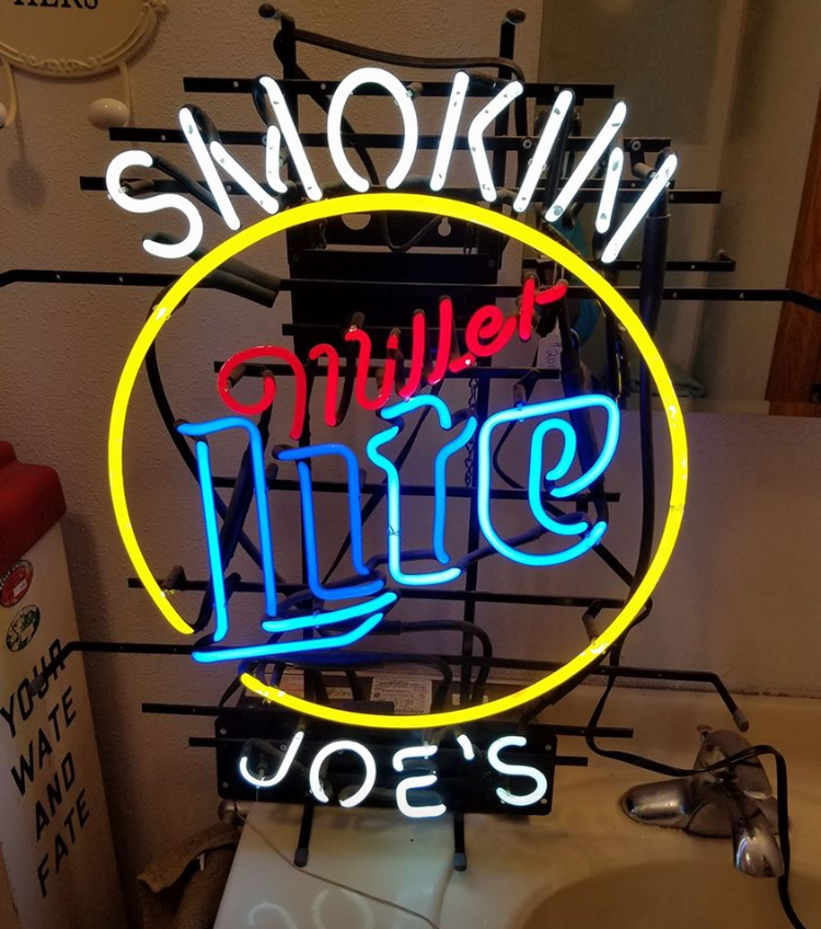 Custom Miller Lite Smokin Joe's Neon Sign Tube Neon Light