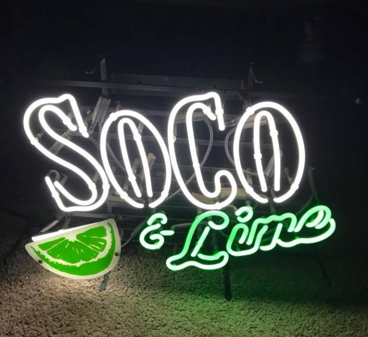 Custom Southern Comfort Soco Lime Neon Sign Tube Neon Light