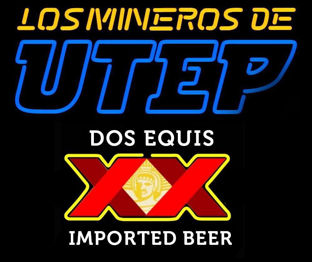 Custom Dos Equis UTEP Miners Neon Sign NCAA Sports Neon Ligh Tube Neon Light