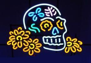 Custom Dia De Los Muertos Skull Neon Sign Tube Neon Light