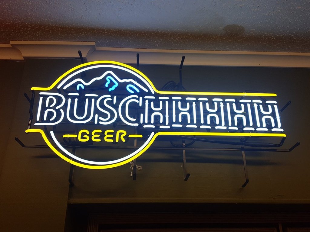 Custom Busch Light Blue Neon Sign Tube Neon Light