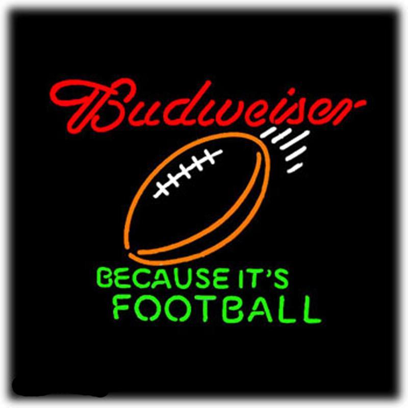 Custom Bud Light NFL Sports Neon Sign Real Neon Light