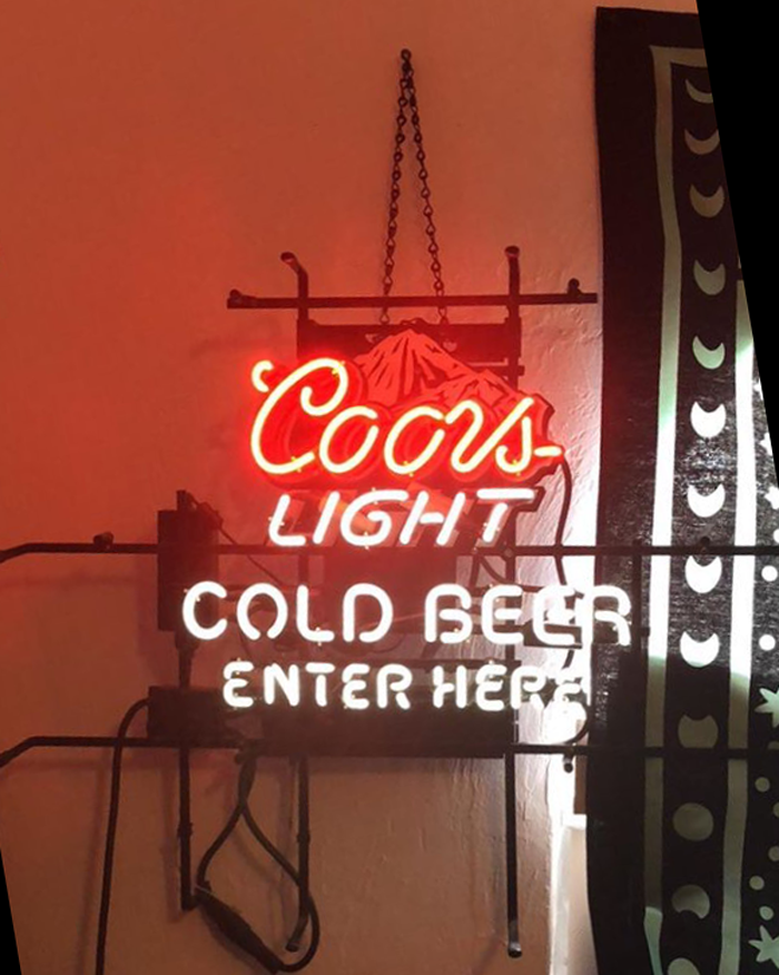 Custom Coors Light Cold Beer Enter Here Neon Sign Tube Neon Light